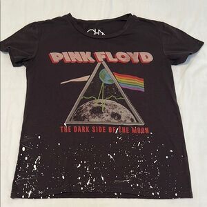 Pink Floyd Women’s size xsmall short sleeve Black Graphic T-Shirt GUC